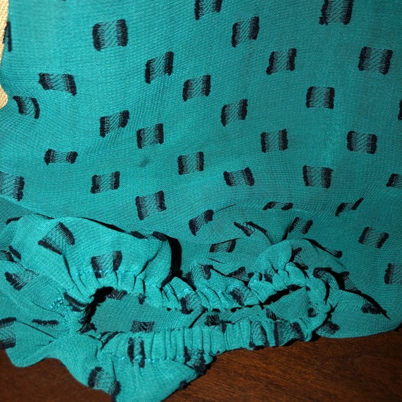 Green Sheer Merona Top - Picture 4 of 5